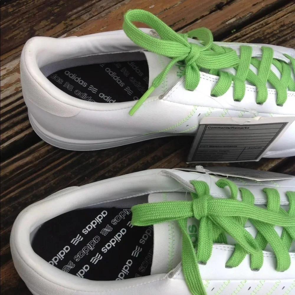 Adidas Street Sample Golf Shoes Sneakers Mens 11 EUR 45.5 Shoes Green White RARE
